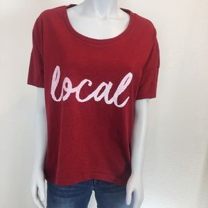 SPERRY Sider Oversized Short Sleeve Top | Size XS